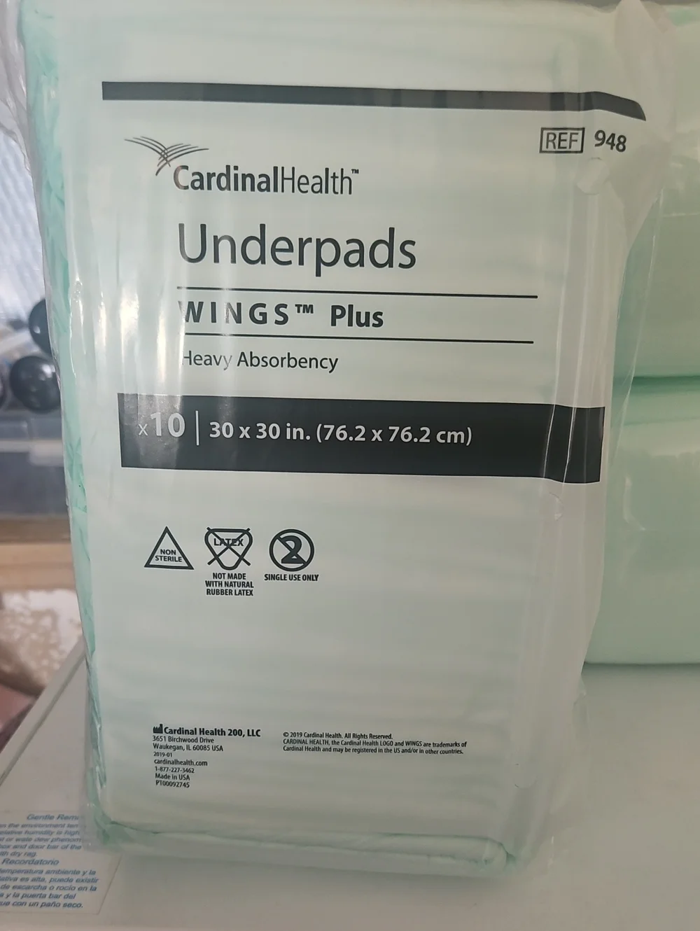 Cardinal Health Underpads For Pet Training 30'x30 Heavy ABSORBONG  4 PACKAGES
